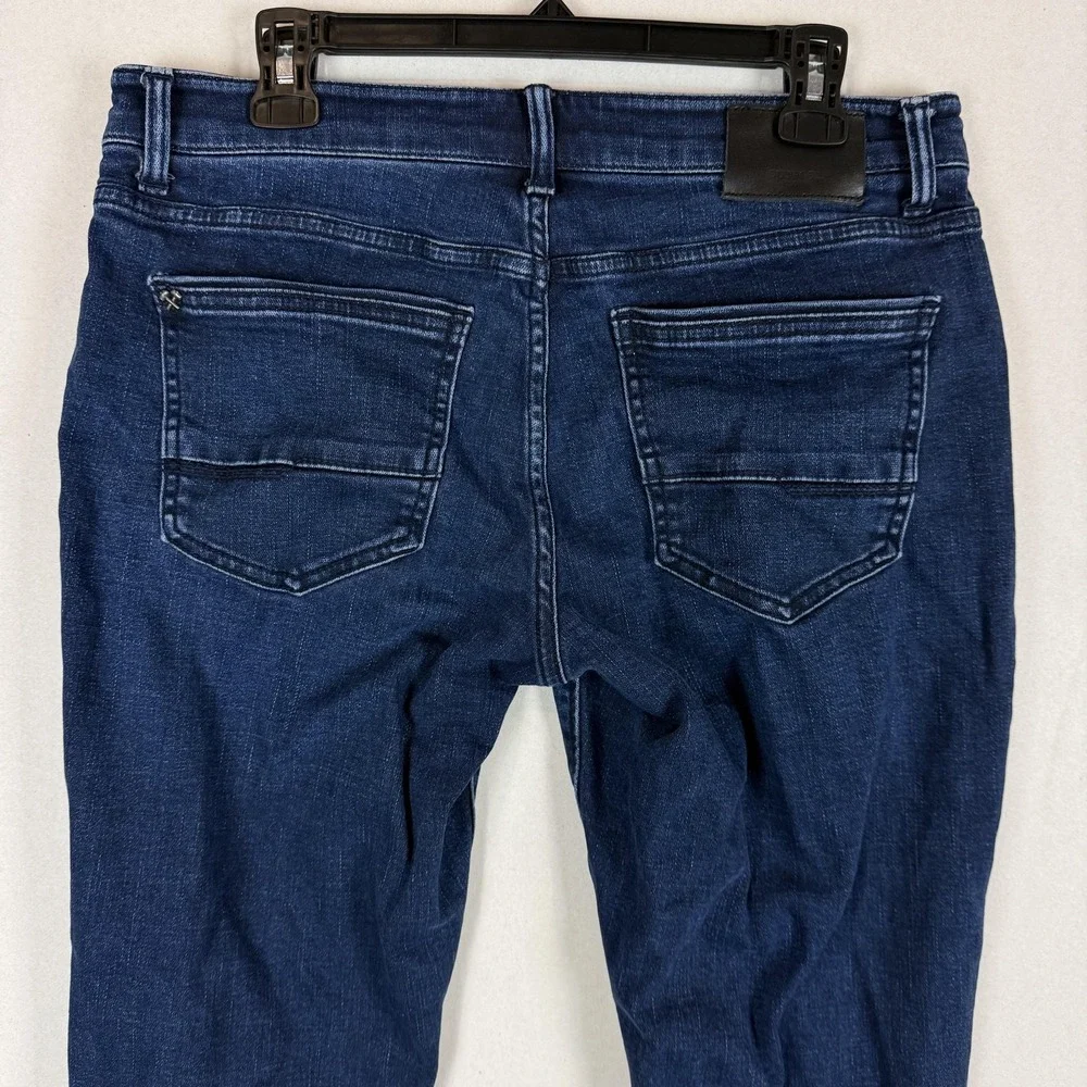 Outpost‎ Makers Jeans Mens 32x34 Blue Dark Wash Regular Straight Stretch Denim